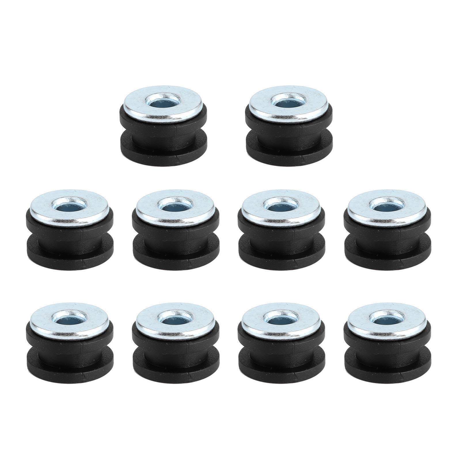 Acouto Motorcycle Rubber Grommets Kit - Fairing & Cowling Replacement Accessories for Honda, Yamaha, Kawasaki - Durable Vibration Dampeners for Smooth Ride (Ideal for Street Bikes & Cruisers)