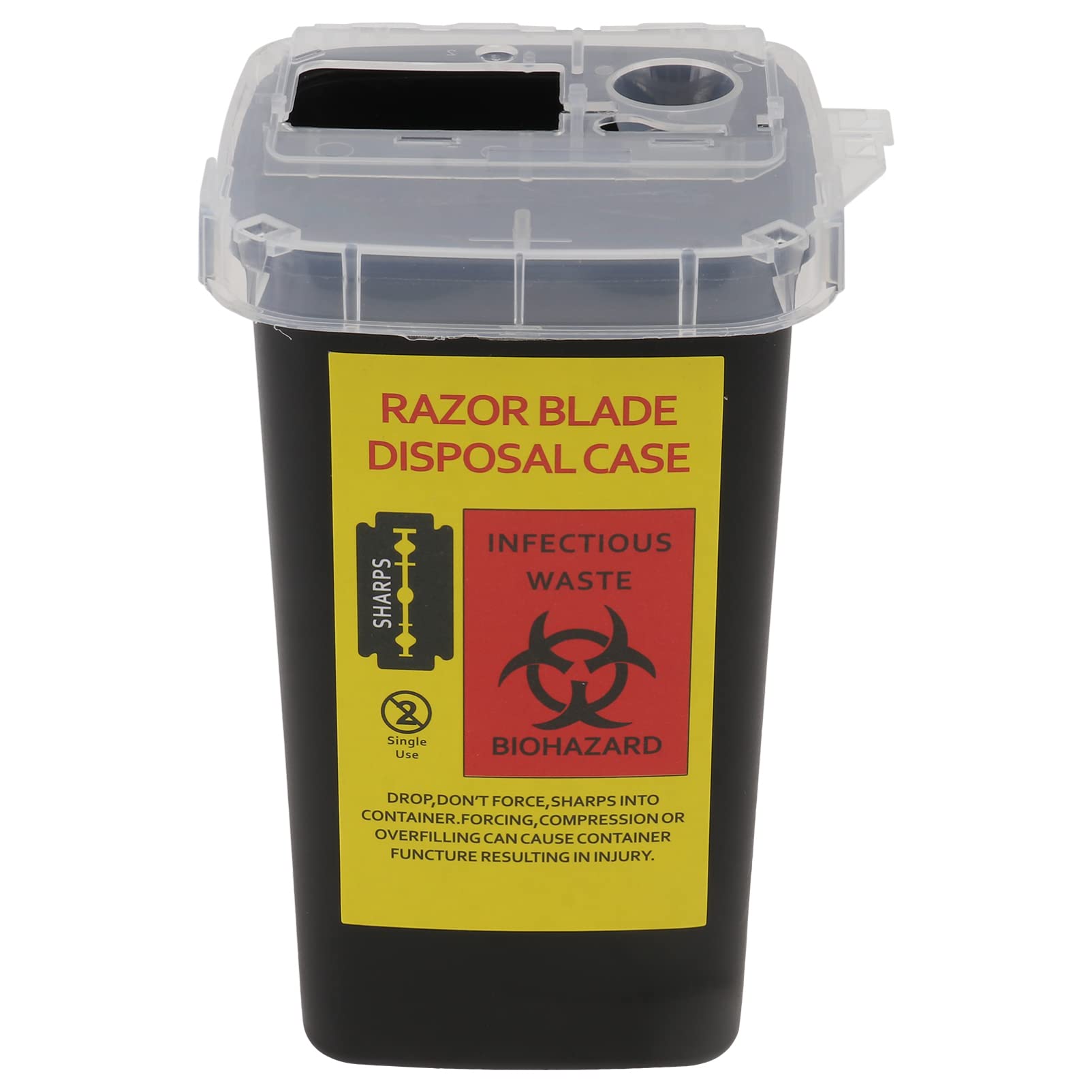 Uonlytech Razor Blade Disposal Case - Safe Blade Bank & Storage Container for Men's Shavers & Salon Use | Travel-Friendly Razor Blade Disposal Solution for Home, Barber Shop & On-the-Go Grooming