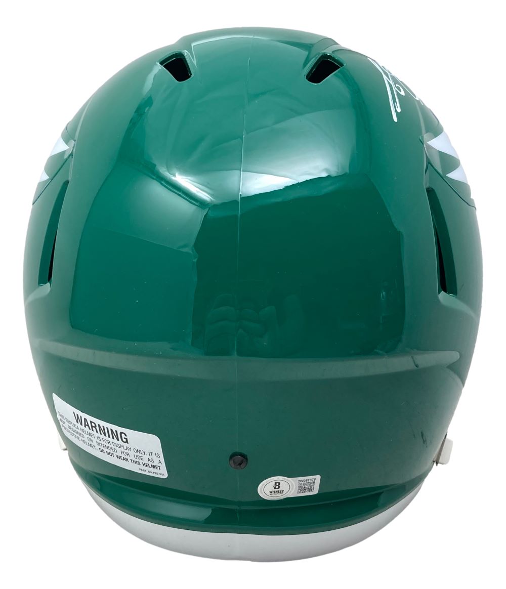 AJ Brown Autographed Philadelphia Eagles Kelly Green Replica Speed Helmet - Limited Edition NFL Collectible for Eagles Fans, Sports Memorabilia Display & Man Cave Decor