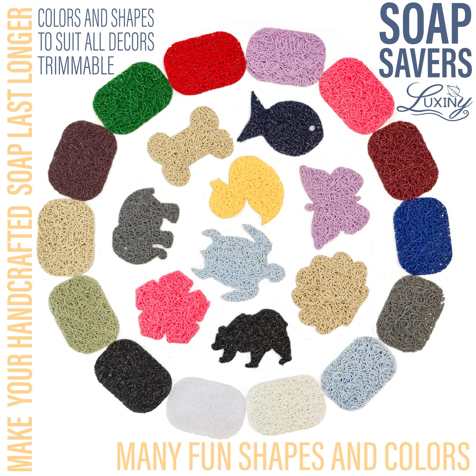 Luxiny Plant-Based Soap Saver - Extends Soap Life for Shower & Sink Use