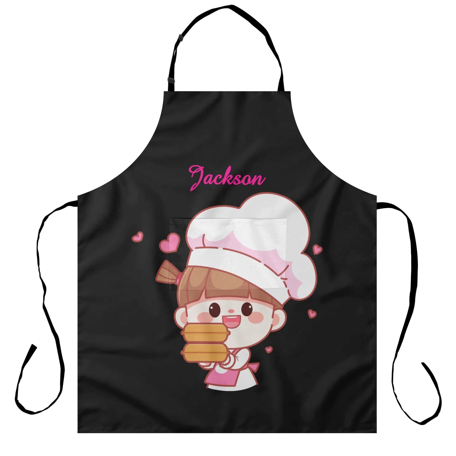 Christmas Penguin Wreath Candy Print Personalized Apron for Women & Men - Kitchen Cooking Baking & Hairstylist Chef Apron - Perfect for Holiday Baking, Cooking Gifts & Salon Styling