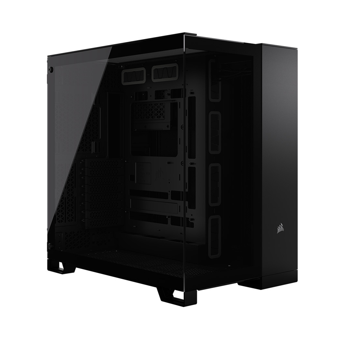 Corsair 6500X Mid Tower PC Case - Tempered Glass Side Panel, Black | High Airflow Gaming Computer Case for Custom Builds & Workstations