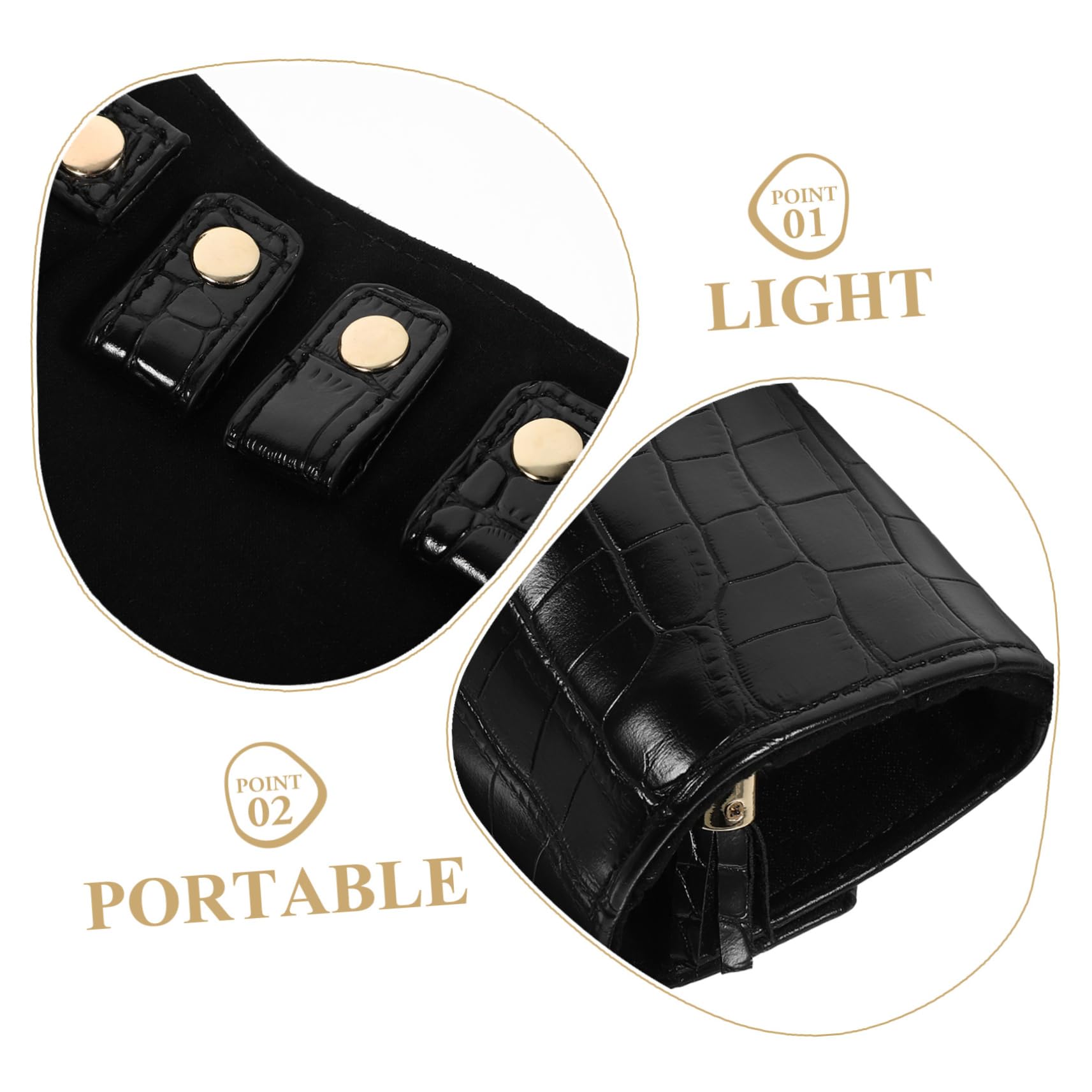 Large Transparent Roll Jewelry Box Organizer - Hanging Toiletry Bag & Travel Tote for Women | Perfect for Travel, Home Storage & Gift Packing | Black Flannel Travel Accessories Pouch with Vacuum Sealer Bags