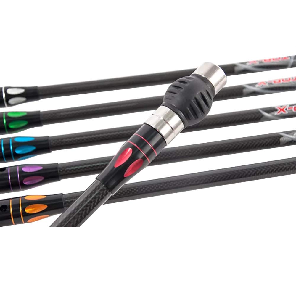 Premium Carbon Fiber Archery Bow Stabilizer Set - 30/10/5 Inch Shock Absorber Balance Bar System for Recurve & Compound Bows | Hunting, Target Practice & Outdoor Shooting Accessories