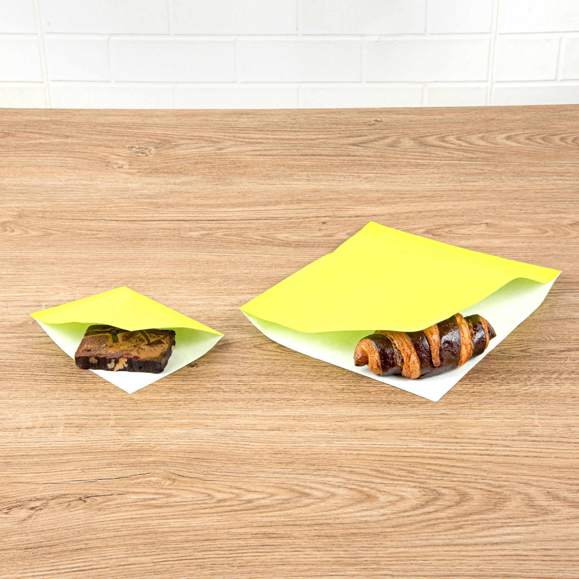 Eco-Friendly Large Double Open Paper Bags - Greaseproof, 10