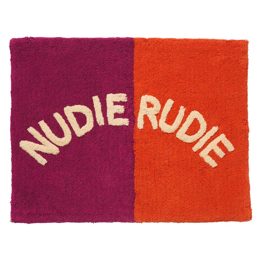 Tula Nudie Bath Mat - Soft Non-Slip Bathroom Rug, Absorbent Quick-Dry Shower Mat for Bathroom Floor (Poppy) - Perfect for Modern Bathrooms, Spa-Like Showers & Cozy Home Decor
