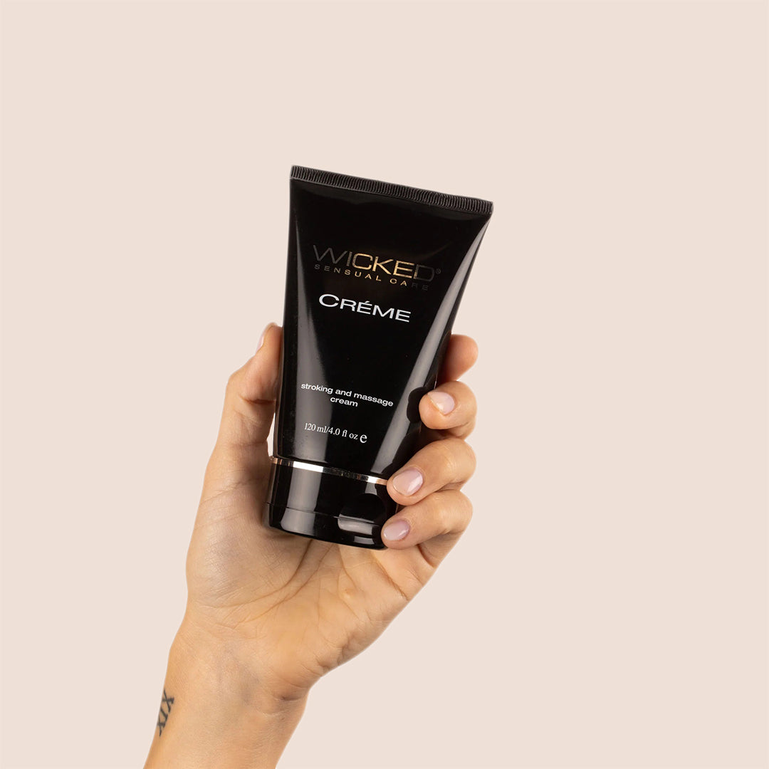 Wicked Creme Coconut Oil Massage Lotion - Natural Moisturizer for Sensual Massage & Body Relaxation | Perfect for Couples, Spa Nights & Self-Care Rituals