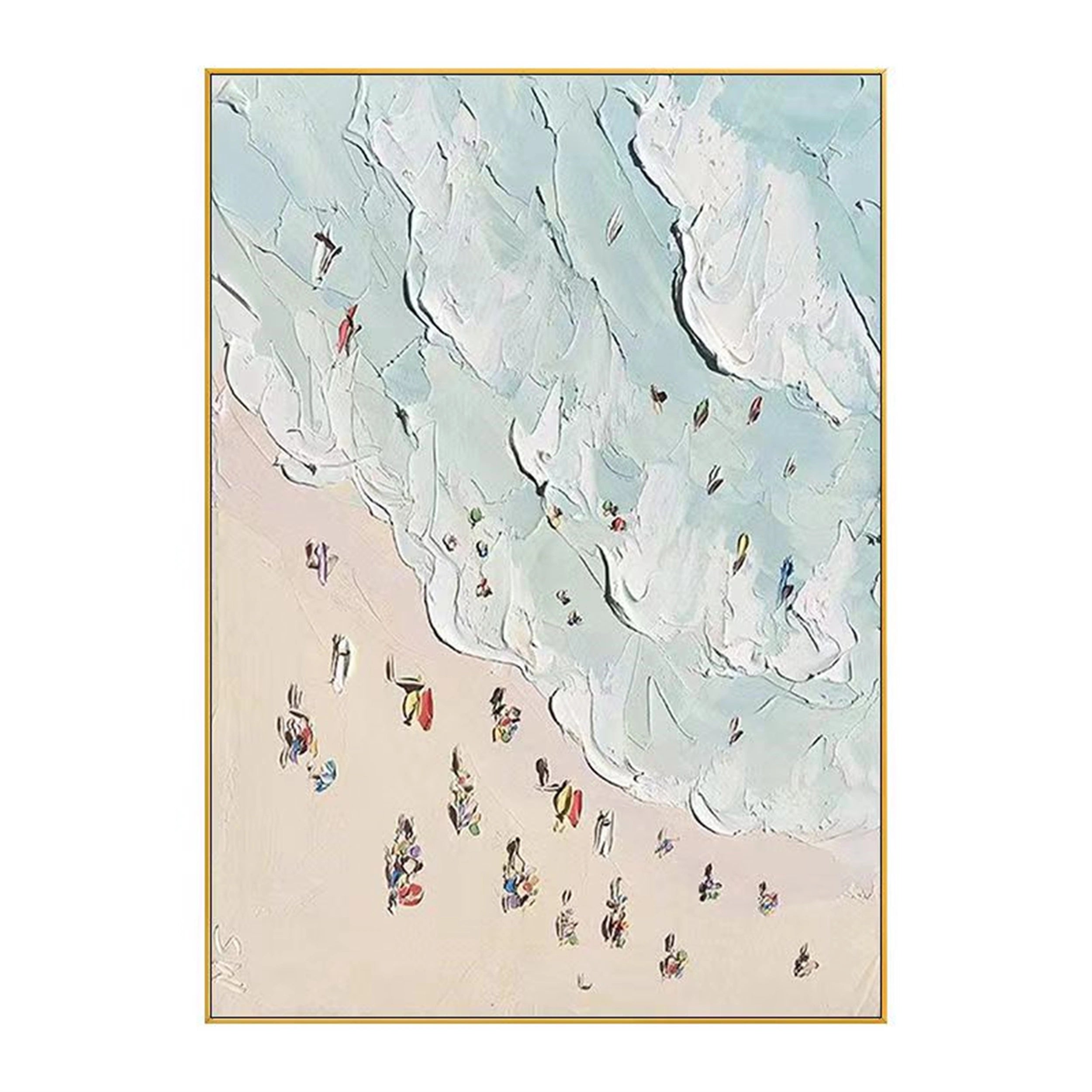Ocean and Sky Painting #OS 051 - Handmade Canvas Wall Art for Home Decor, Office, Living Room & Bedroom