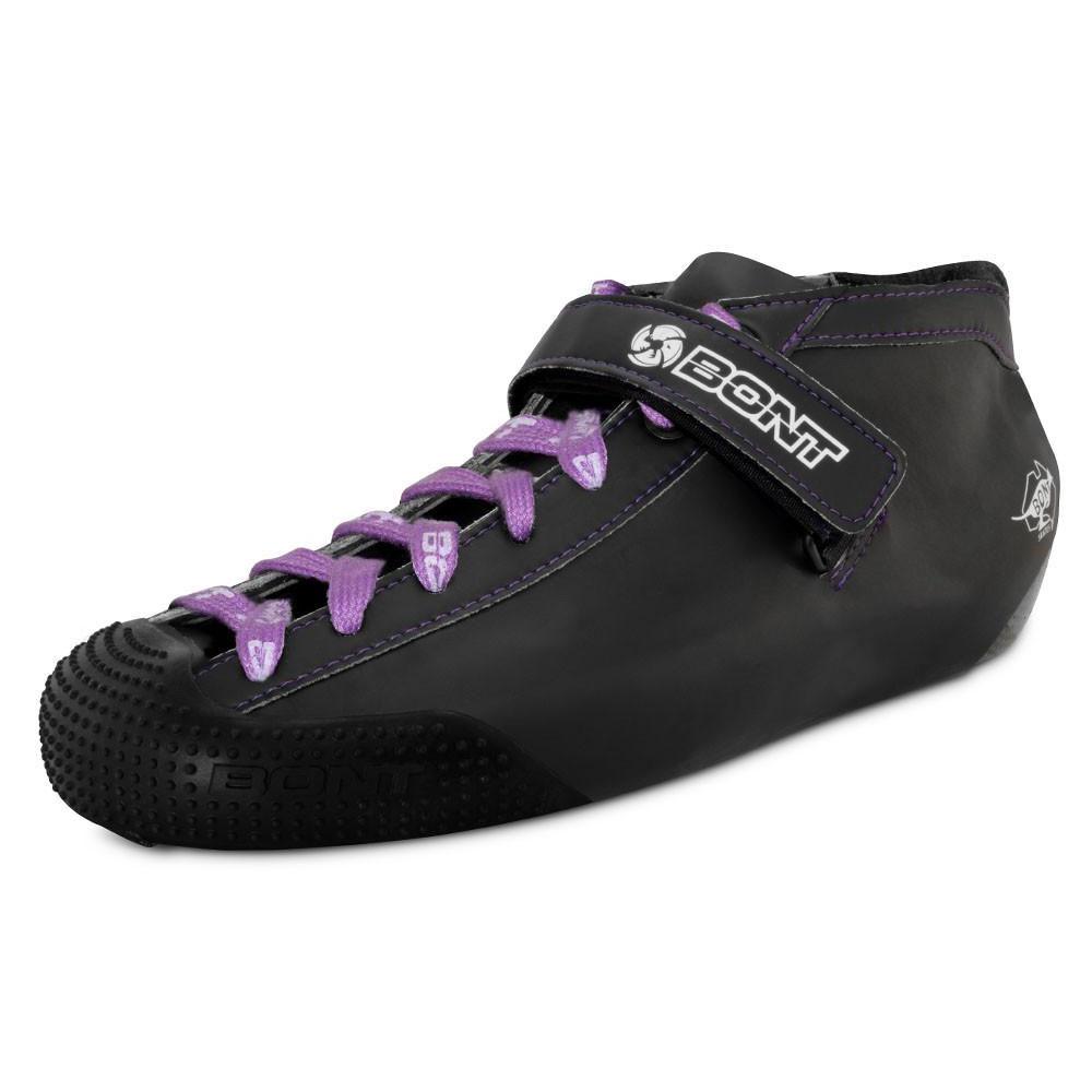 Bont Quad Hybrid Carbon V2 Black Durolite Boot - High Performance Speed Skating Boot for Men & Women - Perfect for Indoor & Outdoor Roller Derby, Hockey & Figure Skating