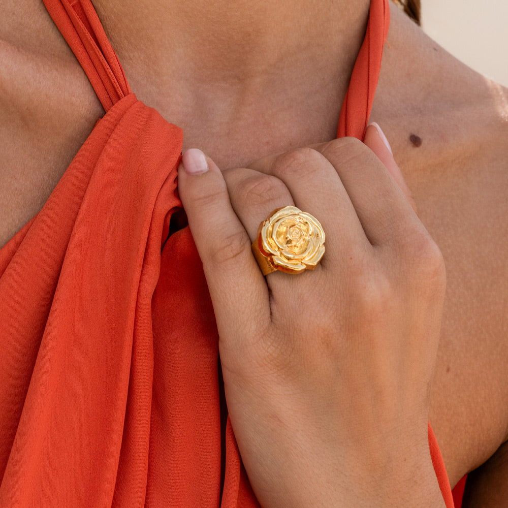Rosita Gold Ring for Women - Elegant 14K Gold Plated Fashion Ring for Daily Wear, Gift Giving & Special Occasions