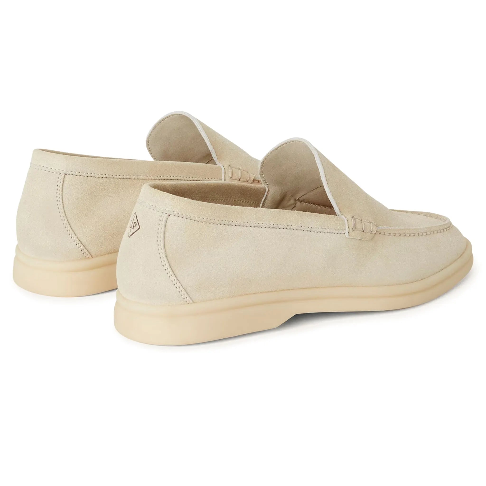 Loro Piana Summer Walk Suede Nougat Loafers - Premium Italian Leather Slip-On Shoes for Men | Comfortable Casual & Office Wear | Perfect for Summer Outings, Business Travel, and Weekend Getaways