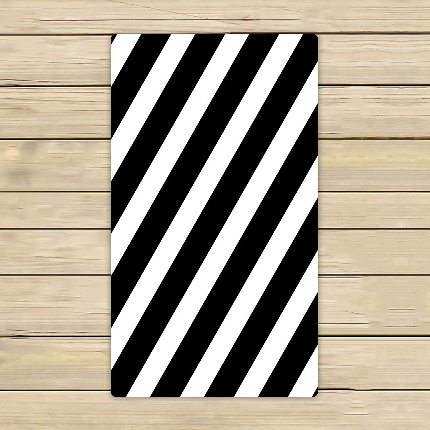 Modern Abstract Black & White Texture Beach Towel - 16x28 Inch Bath & Shower Towel for Home, Travel, Pool, Gym | Soft Quick-Dry Towel for Swimming, Yoga, Spa & Outdoor Activities