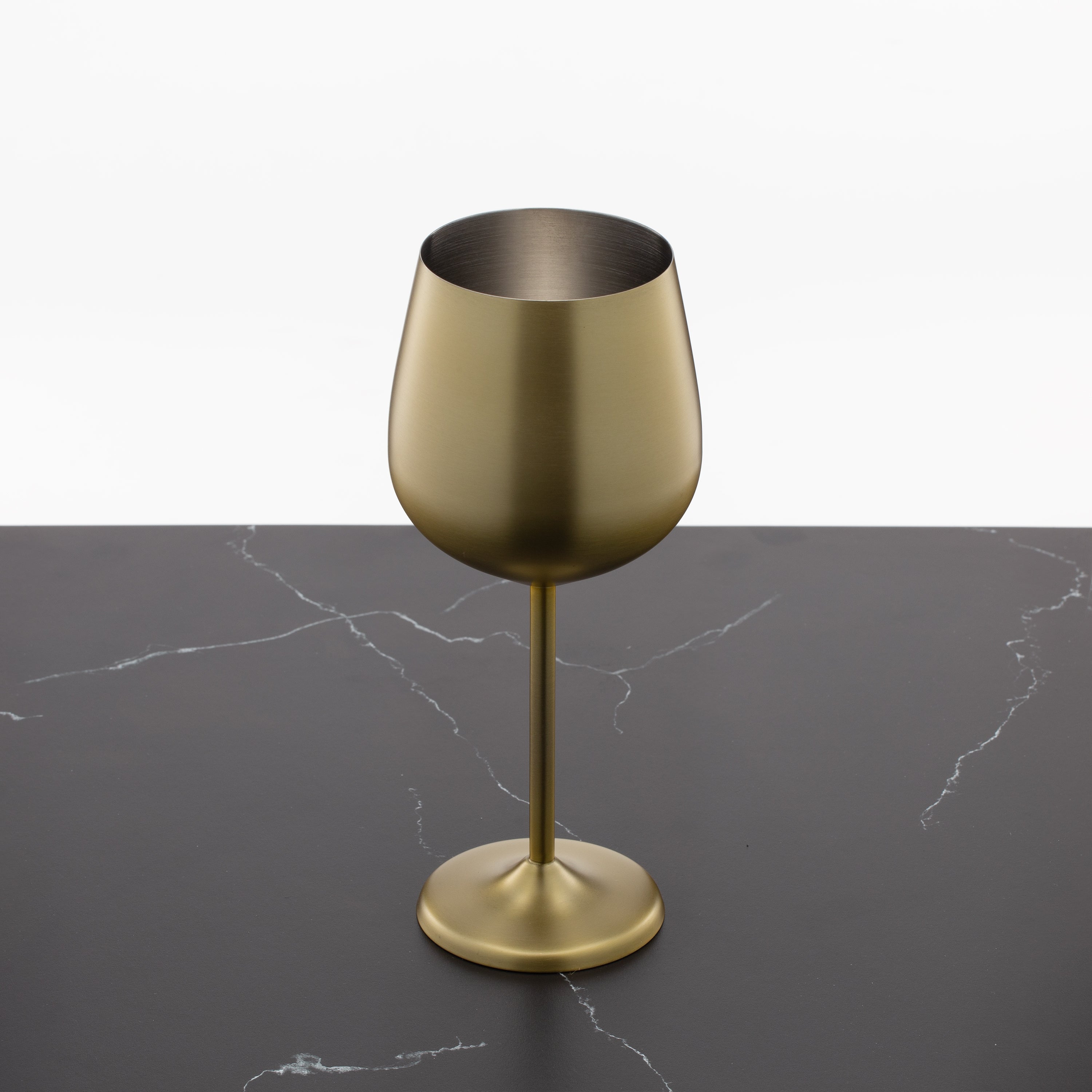 Premium Gold Stainless Steel Wine Glasses Set of 4 - Elegant & Durable Stemware for Parties, Weddings, and Home Entertaining