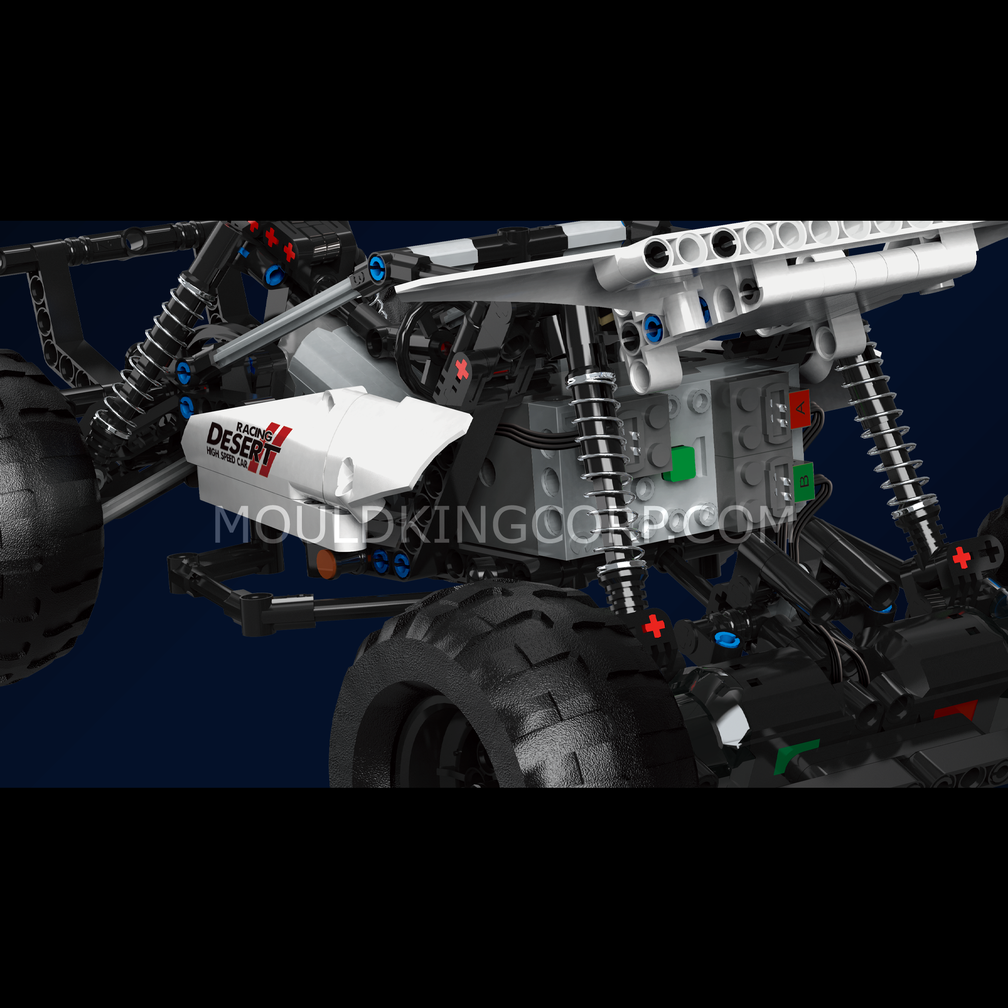 MOULD KING 18001 Desert Racing Buggy Remote Control Car Building Kit - 409 PCS STEM Toy for Kids & Adults | Perfect for Indoor Play, Outdoor Adventures & RC Car Racing Enthusiasts