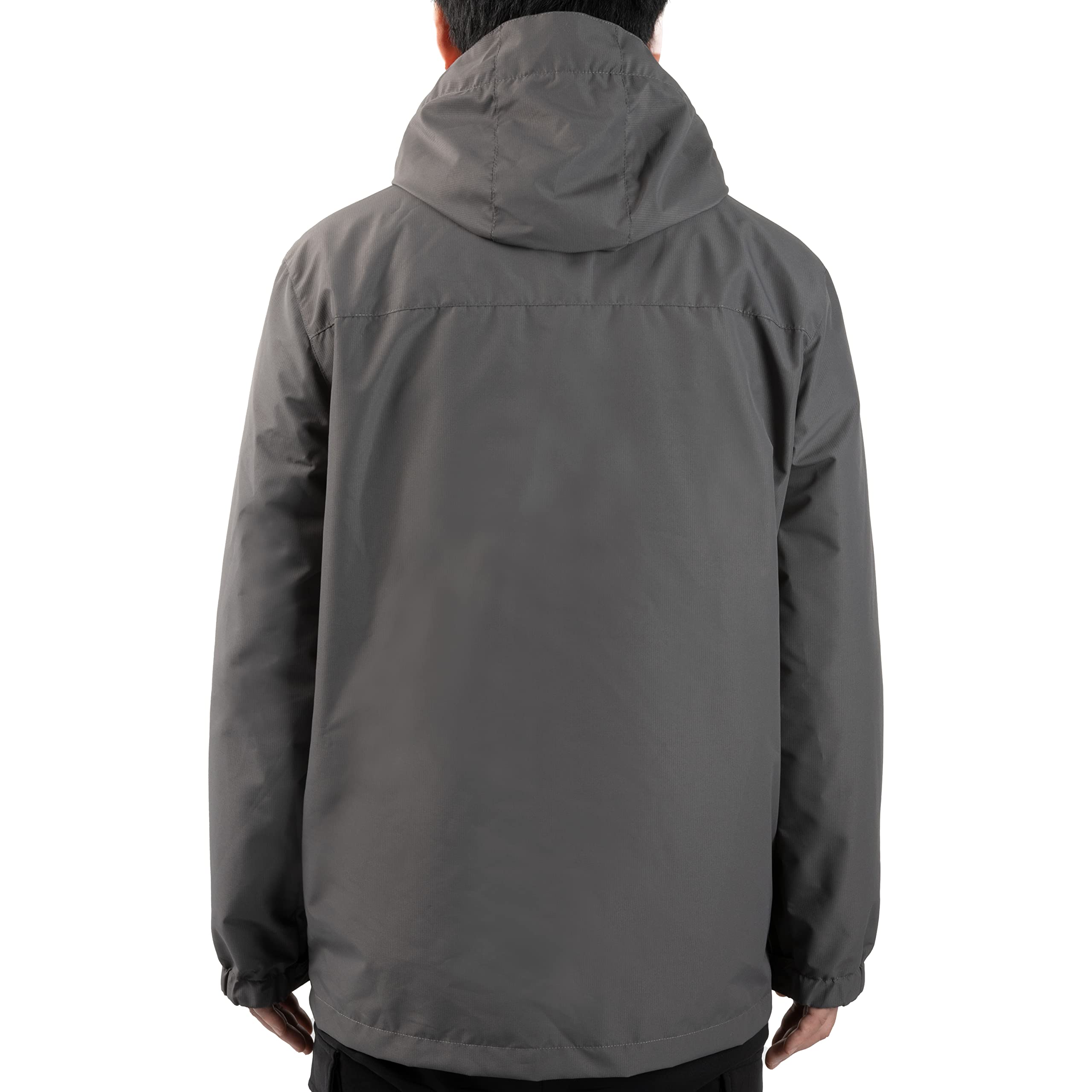 Men's Lightweight Waterproof Rain Jacket with Hood - Outdoor Hiking & Travel Gear