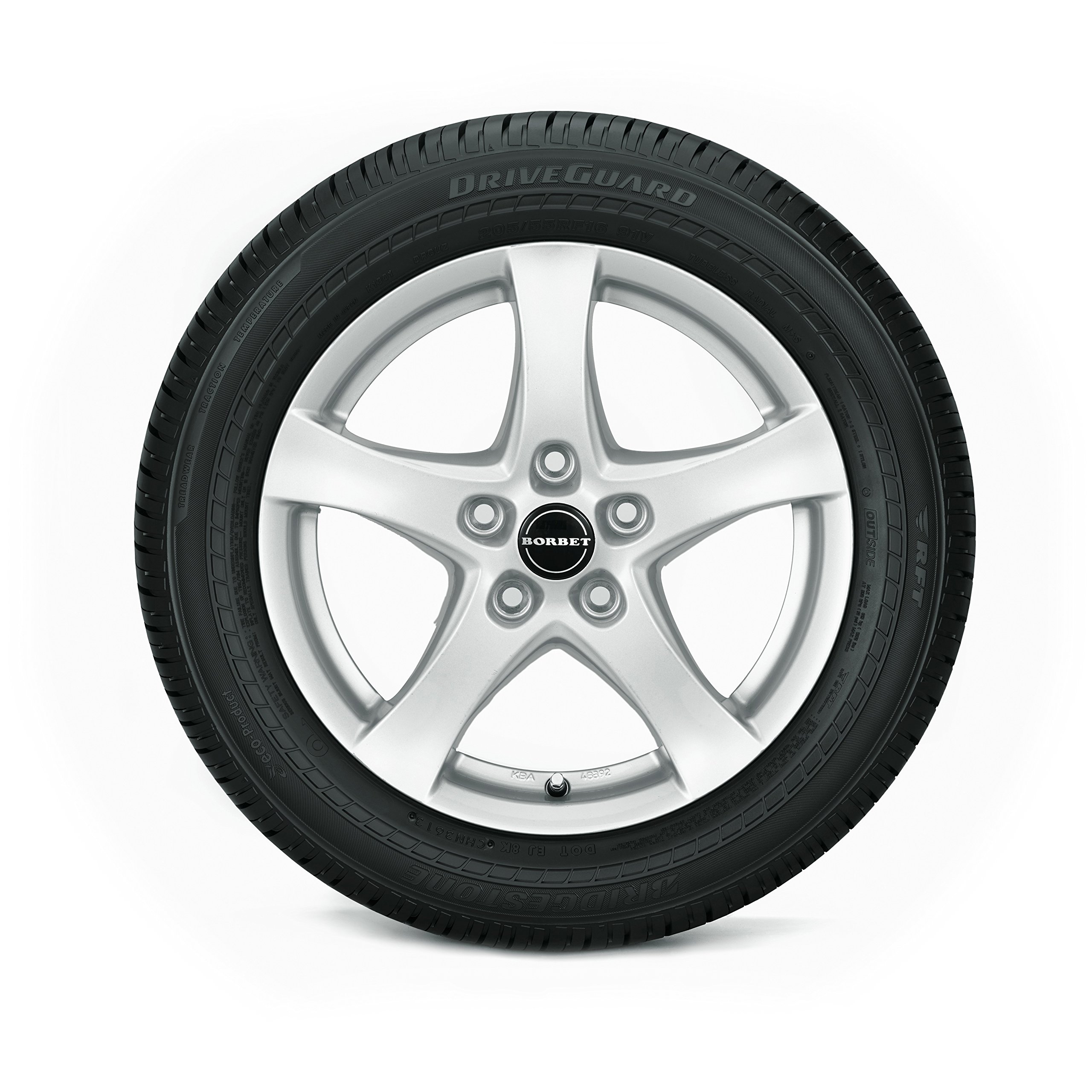 Bridgestone Driveguard All-Season Radial Tire - 255/40R18 99W for High-Performance Cars, SUVs & All-Weather Driving