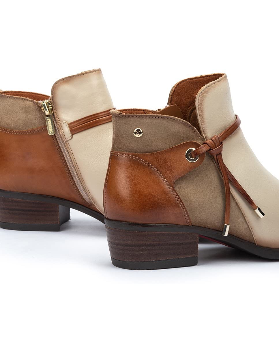PIKOLINOS Women's Leather High-Heel Ankle Boots - Daroca Style | Comfortable & Stylish for Office, Party & Night Out
