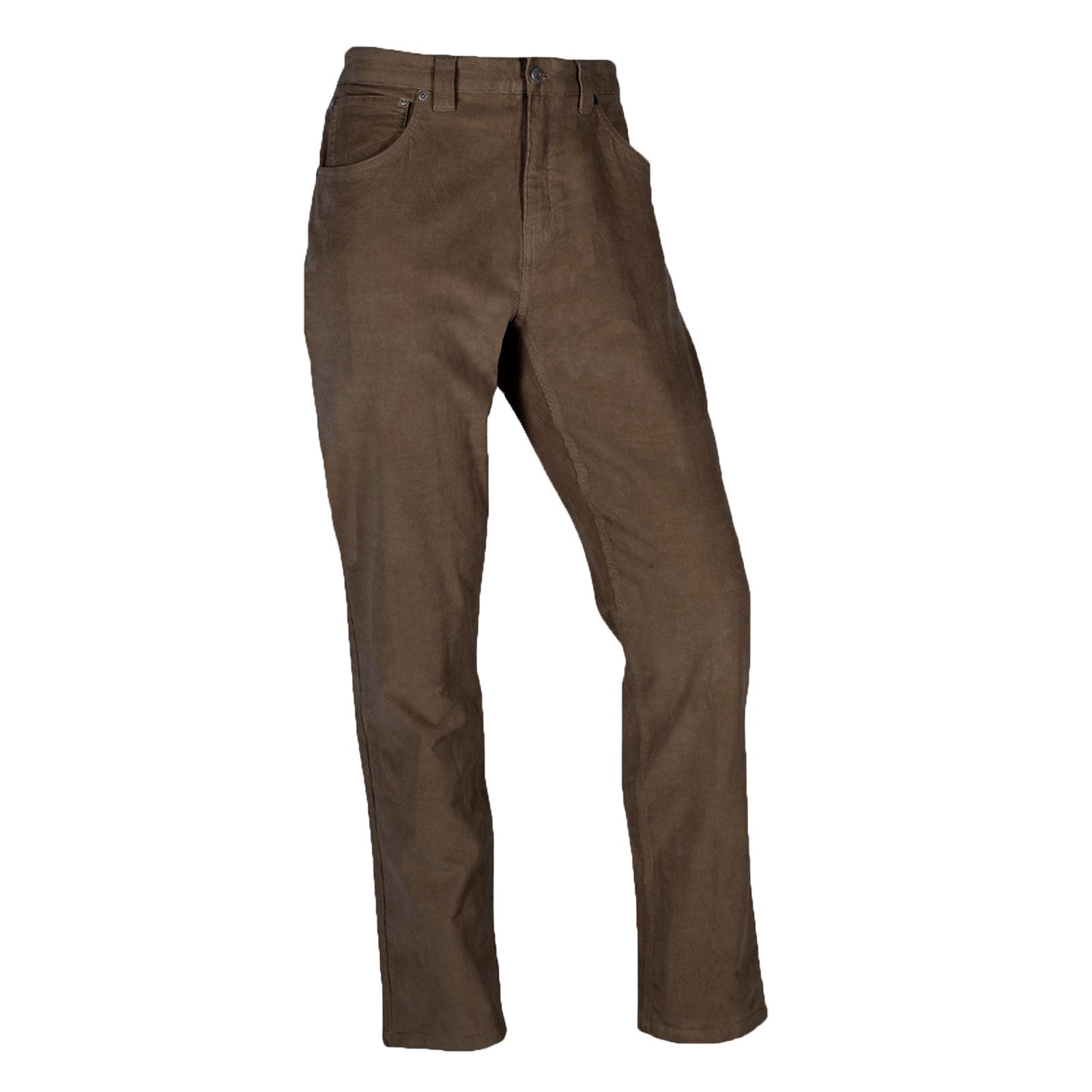 Men's Crest Cord Pants - Modern Fit Cedar Brown Casual Trousers for Work, Office & Everyday Wear