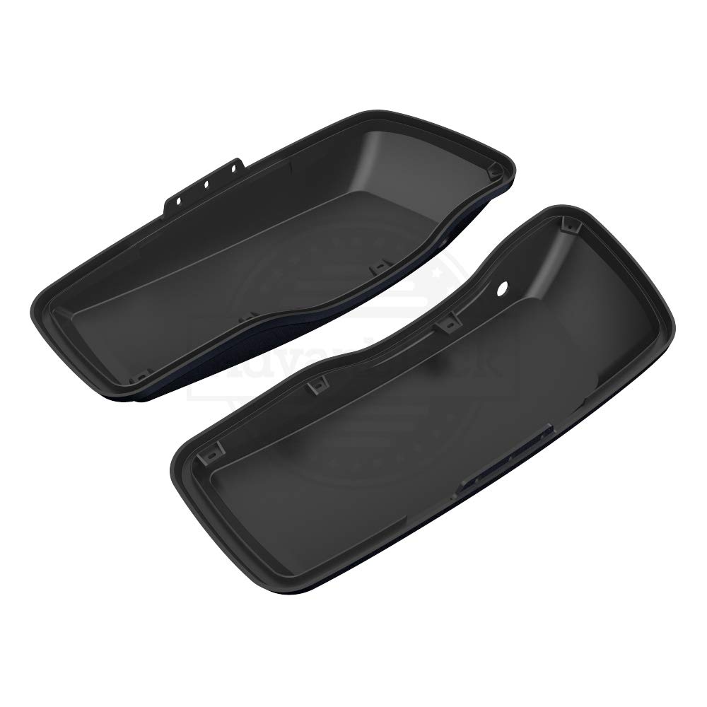 Premium Moto Onfire Saddlebag Lids for Harley Touring, Street Glide & Road Glide Special (2014-2020) - Midnight Blue | Durable Motorcycle Luggage Accessories for Long Rides & Road Trips