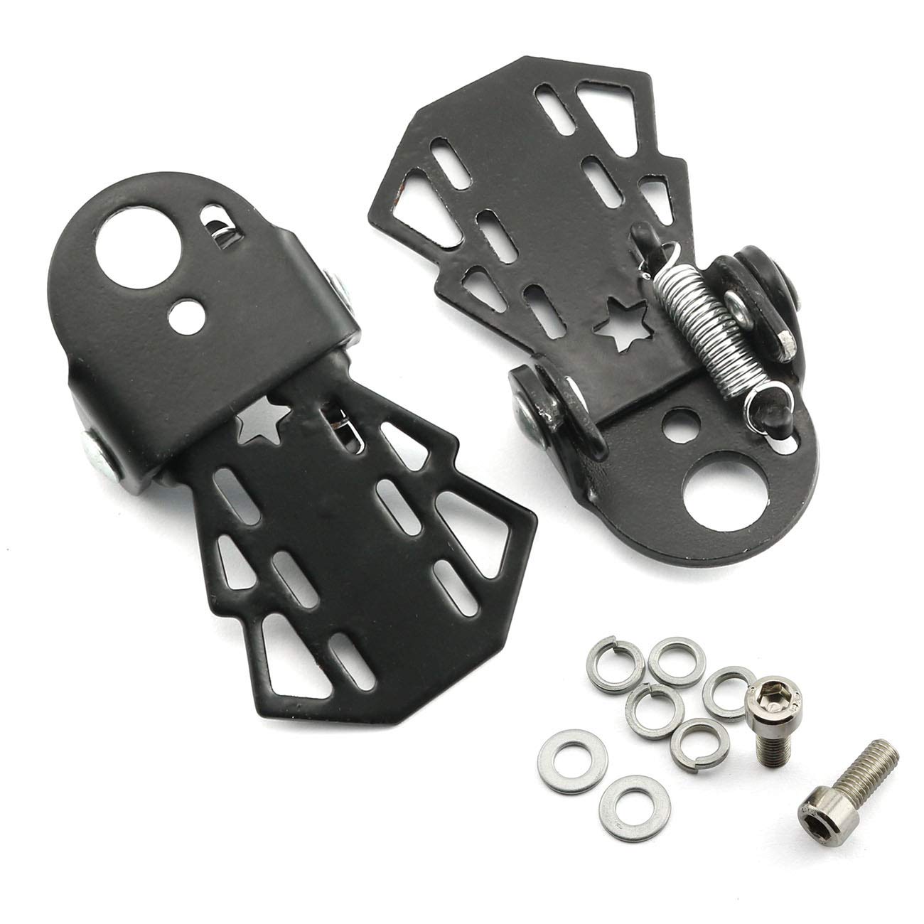 1 Pair Bike Rear Pedals for Folding Bikes - Durable Footrest Accessories for Cycling Comfort | Perfect for Commuting, Exercise & Urban Riding
