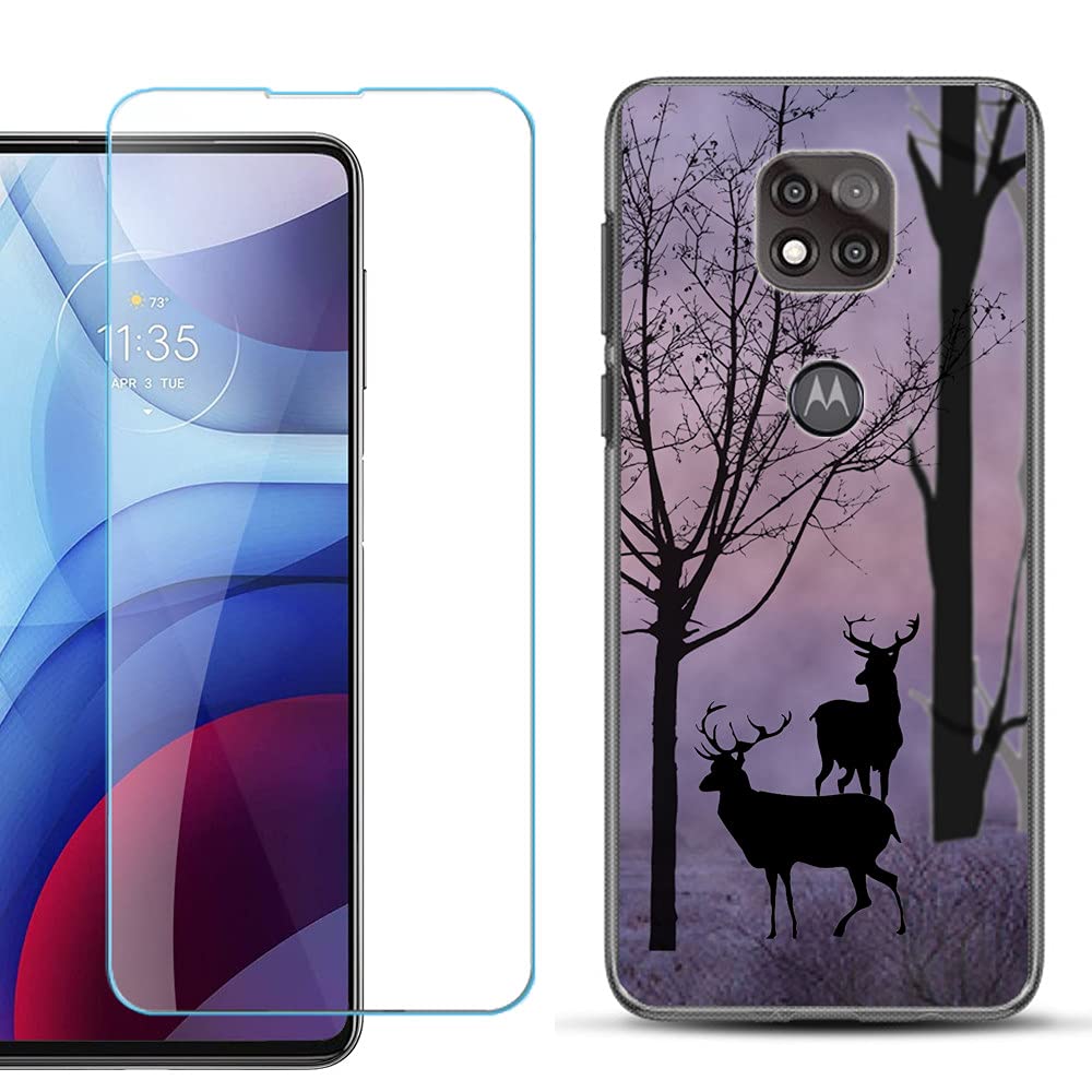 Durable Slim TPU Case for Motorola Moto G Power 2021 with Screen Protector - Outdoor Protection