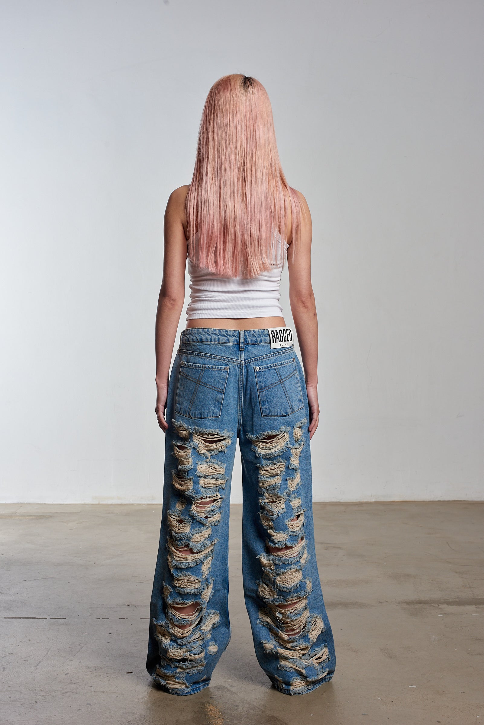 Distressed Release Jeans for Women - High Waist Ripped Denim Pants | Perfect for Casual Wear, Street Style & Everyday Outfits