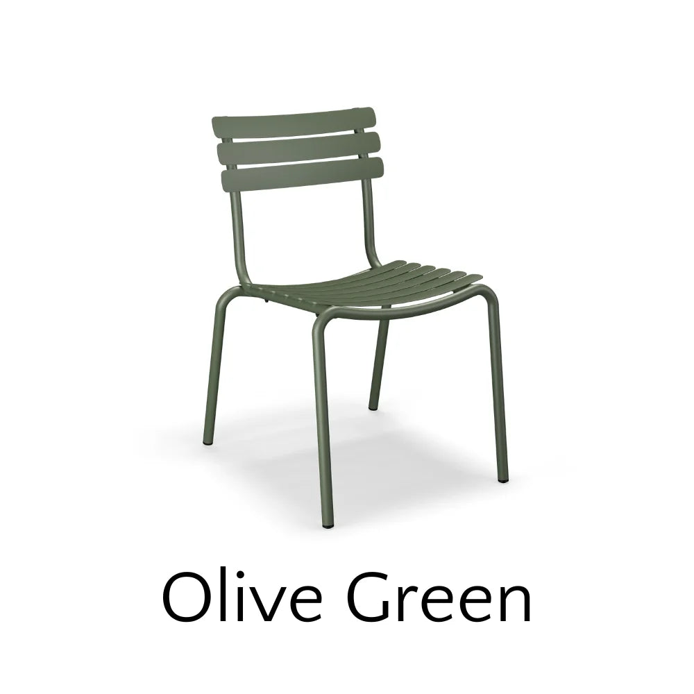 ALUA Outdoor Stackable Dining Chairs Without Armrests - Patio, Garden & Poolside Furniture for Backyard, Deck & Outdoor Entertaining