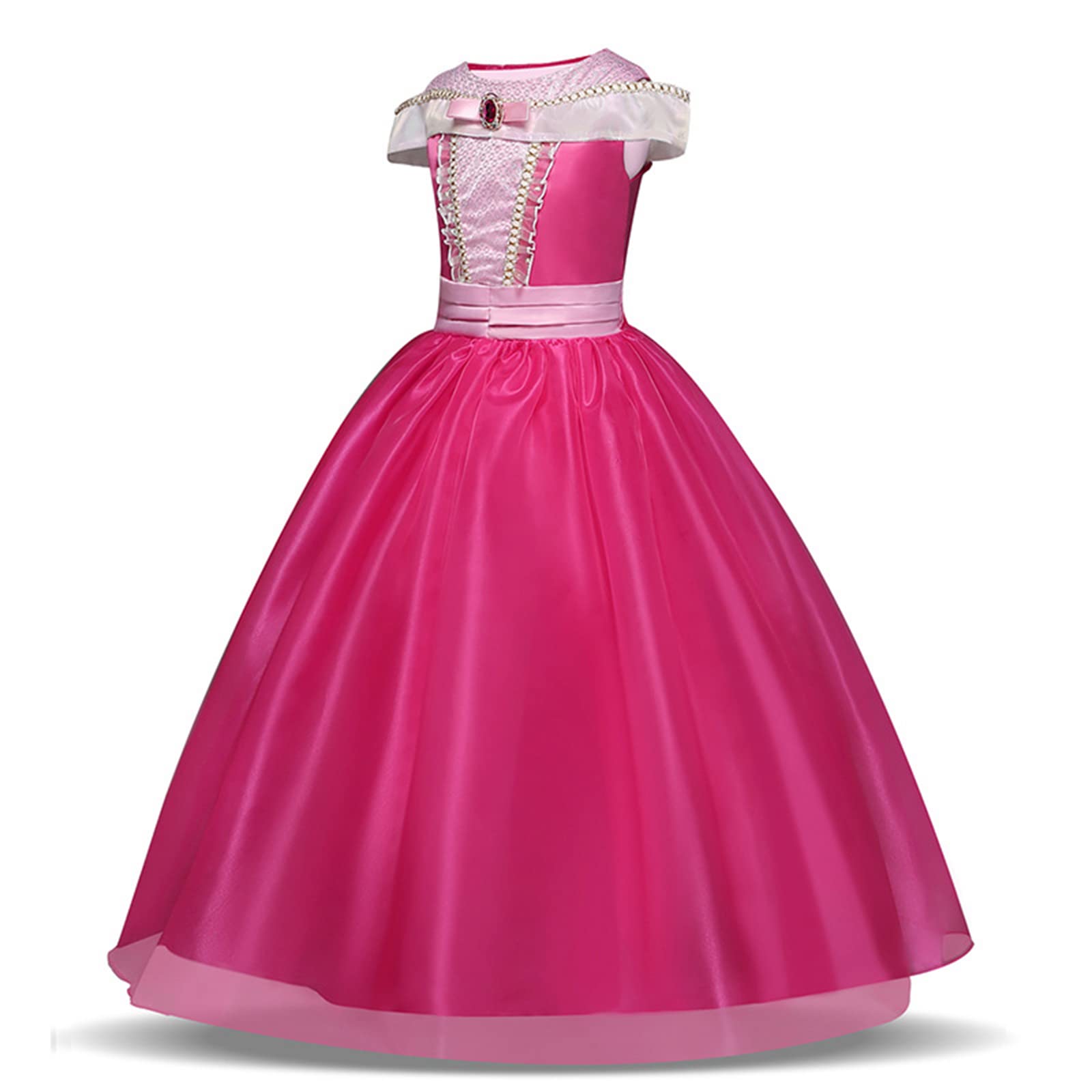 Elegant Pink Princess Dress for Little Girls - Halloween, Birthday Party Costume & Kids Formal Dress | Perfect for Dress-Up, Photo Shoots & Special Occasions