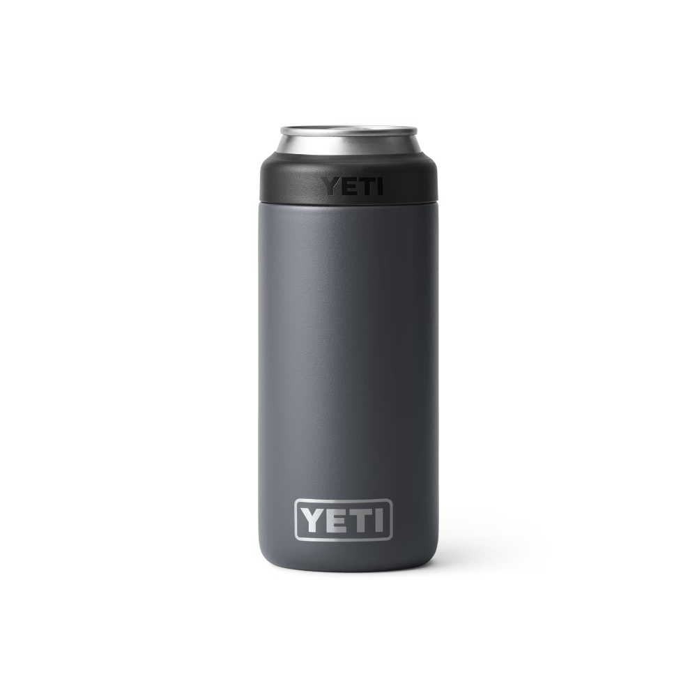 Yeti Rambler 12 oz Colster Slim Can Cooler - Insulated Stainless Steel Beer Can Holder for Camping, Tailgating & Outdoor Adventures