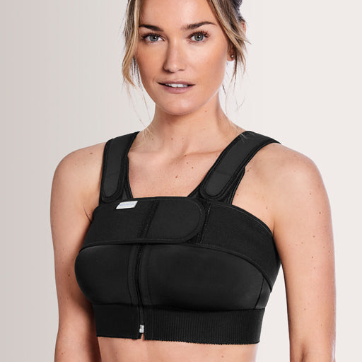 Amoena Post-Surgery Compression Belt - Black - Adjustable Support for Mastectomy & Lymphedema - Comfortable Medical Garment for Recovery & Daily Wear