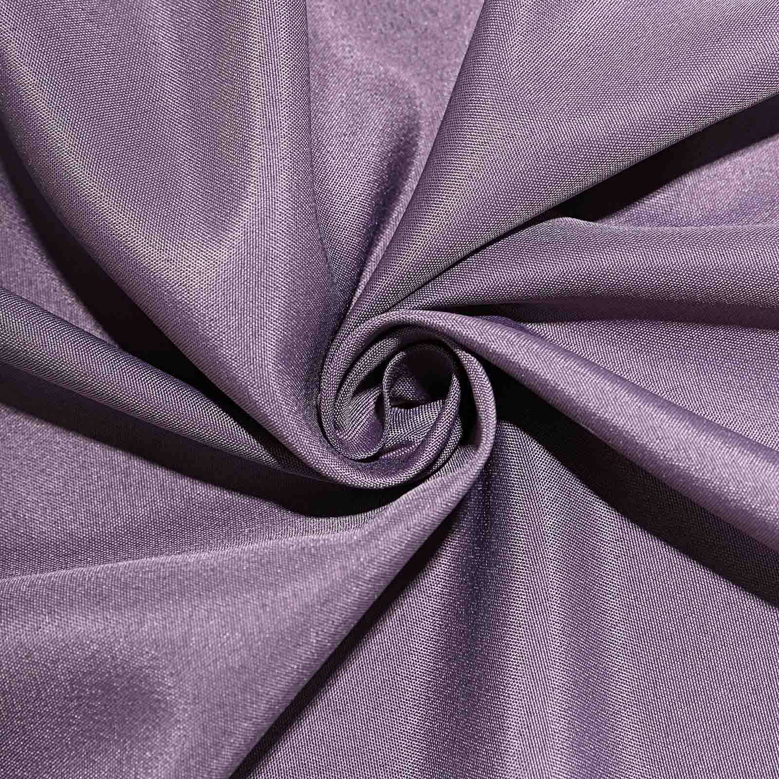 90 Inch Round Amethyst Polyester Tablecloth - Elegant Party & Wedding Table Cover for Banquet, Holiday Dinner, and Special Events