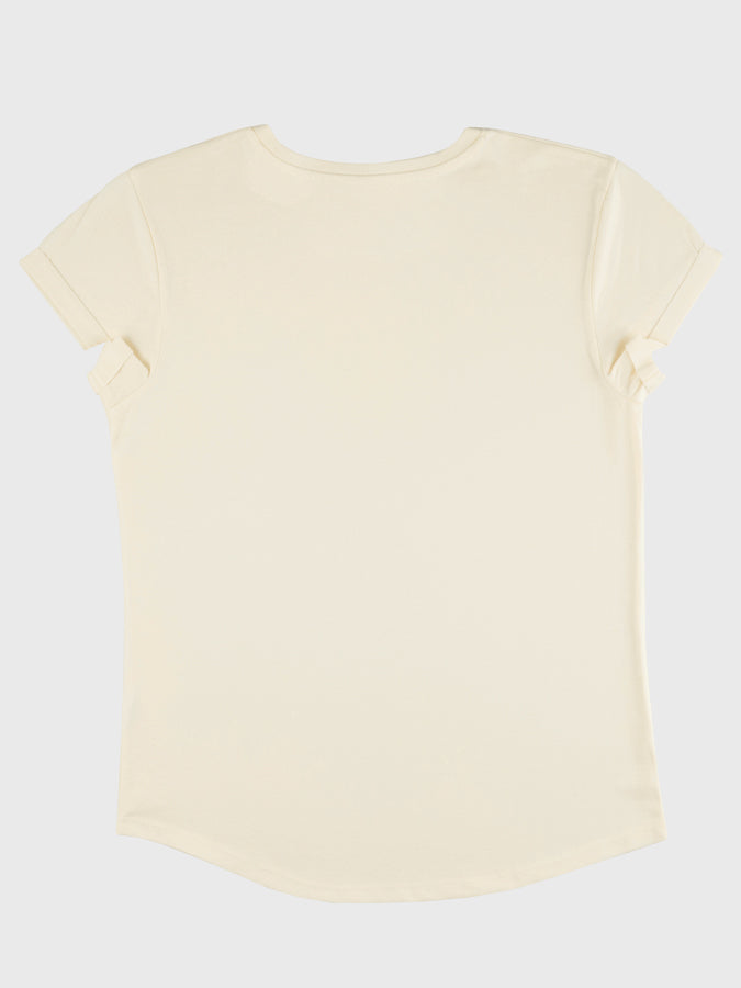 Organic Cotton Rolled Sleeve T-Shirt for Women - Comfortable Yoga Studio Top | Perfect for Yoga, Pilates & Casual Wear