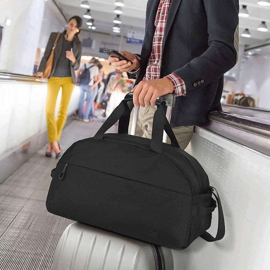 Premium Sports Gym Bag for Men & Women - Large Durable Training Fitness Duffel with Yoga Mat Compartment - Travel & Workout Essential (22x32x52cm, Gray) - Perfect for Gym, Yoga, Travel & Sports Activities