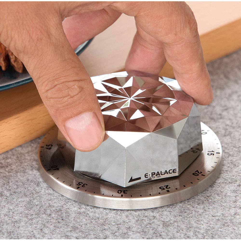 60-Minute Mechanical Kitchen Timer with Loud Alarm for Cooking & Baking