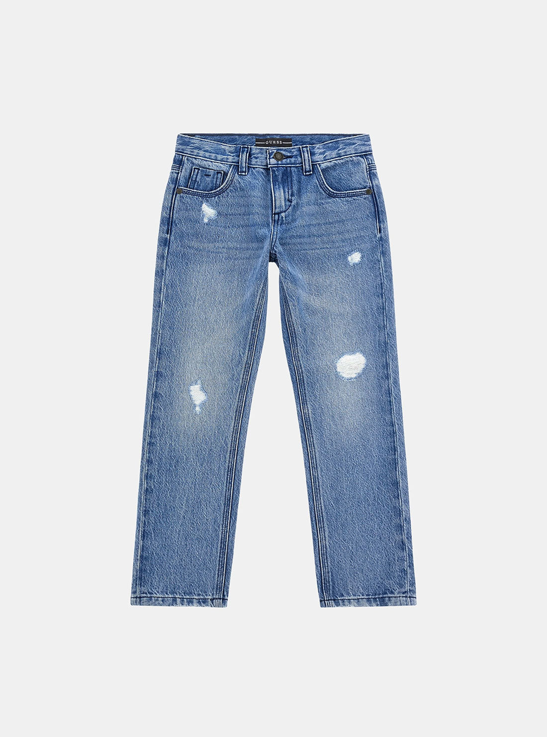 Blue Denim Straight Jeans for Women - Classic Mid Rise Stretch Jeans (Size 7-16) - Perfect for Casual Wear, Office & Everyday Outfits