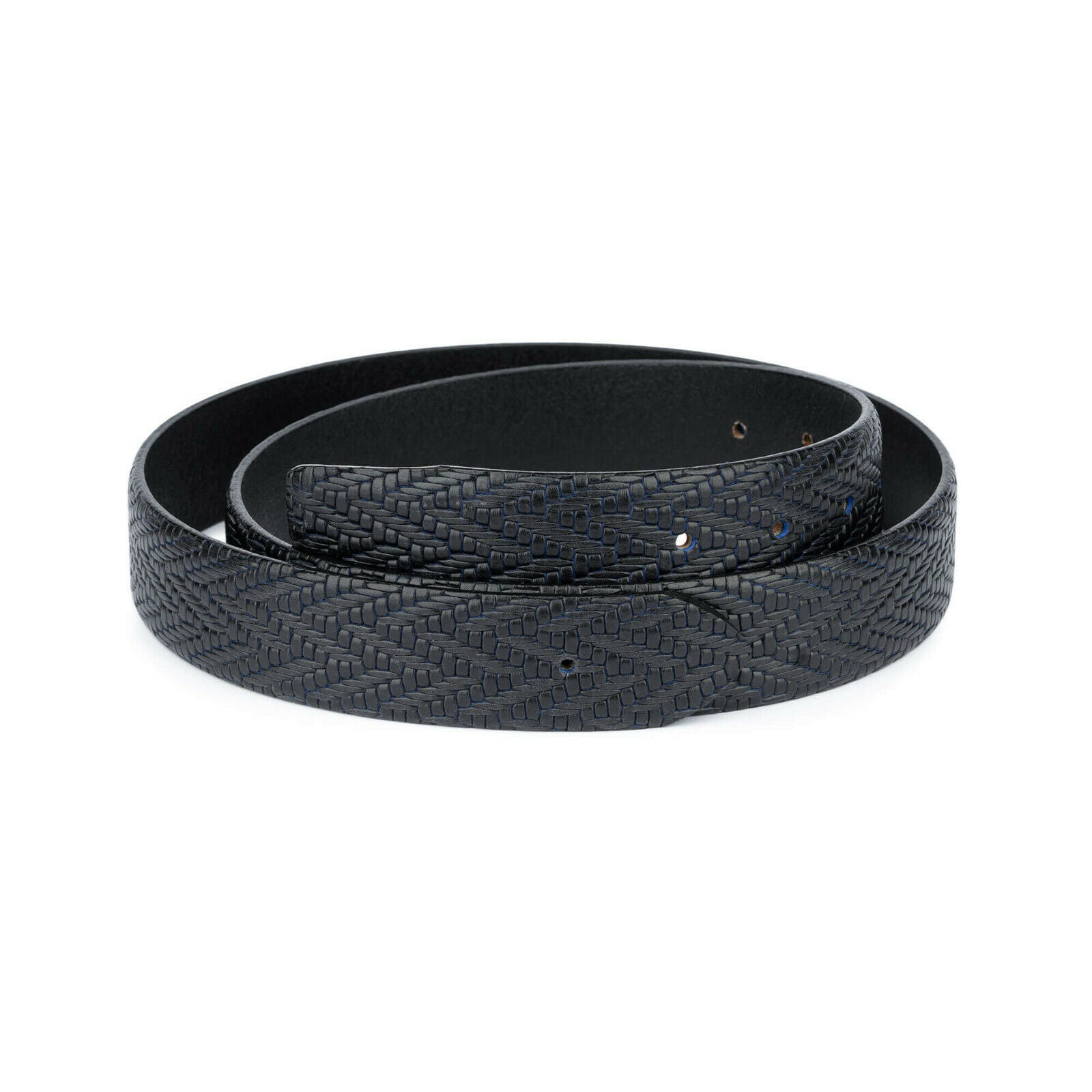 Genuine Louis Vuitton 35mm Replacement Belt Strap for Men - Black & Blue | Perfect for Casual, Business & Formal Wear