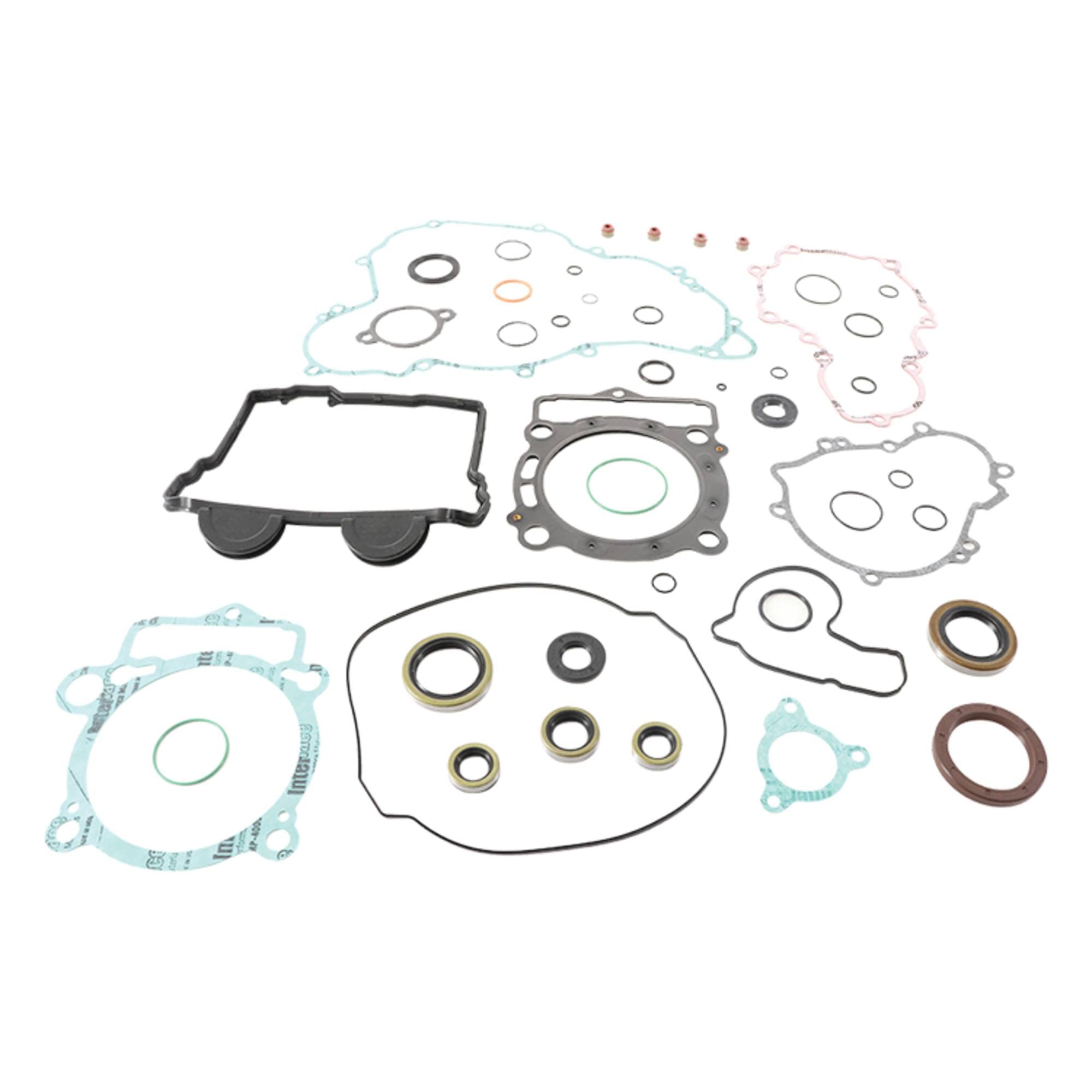 Vertex Gasket Set with Oil Seals (811368) - Compatible with Husqvarna FE 350 2014-2016, FE 350S 2015-2016, KTM XC-FW 350 2012-2016, XC-FW 350 Six Days 2015-2016 - Replacement Engine Gasket Kit for Dirt Bike & Off-Road Motorcycle Maintenance & Repair