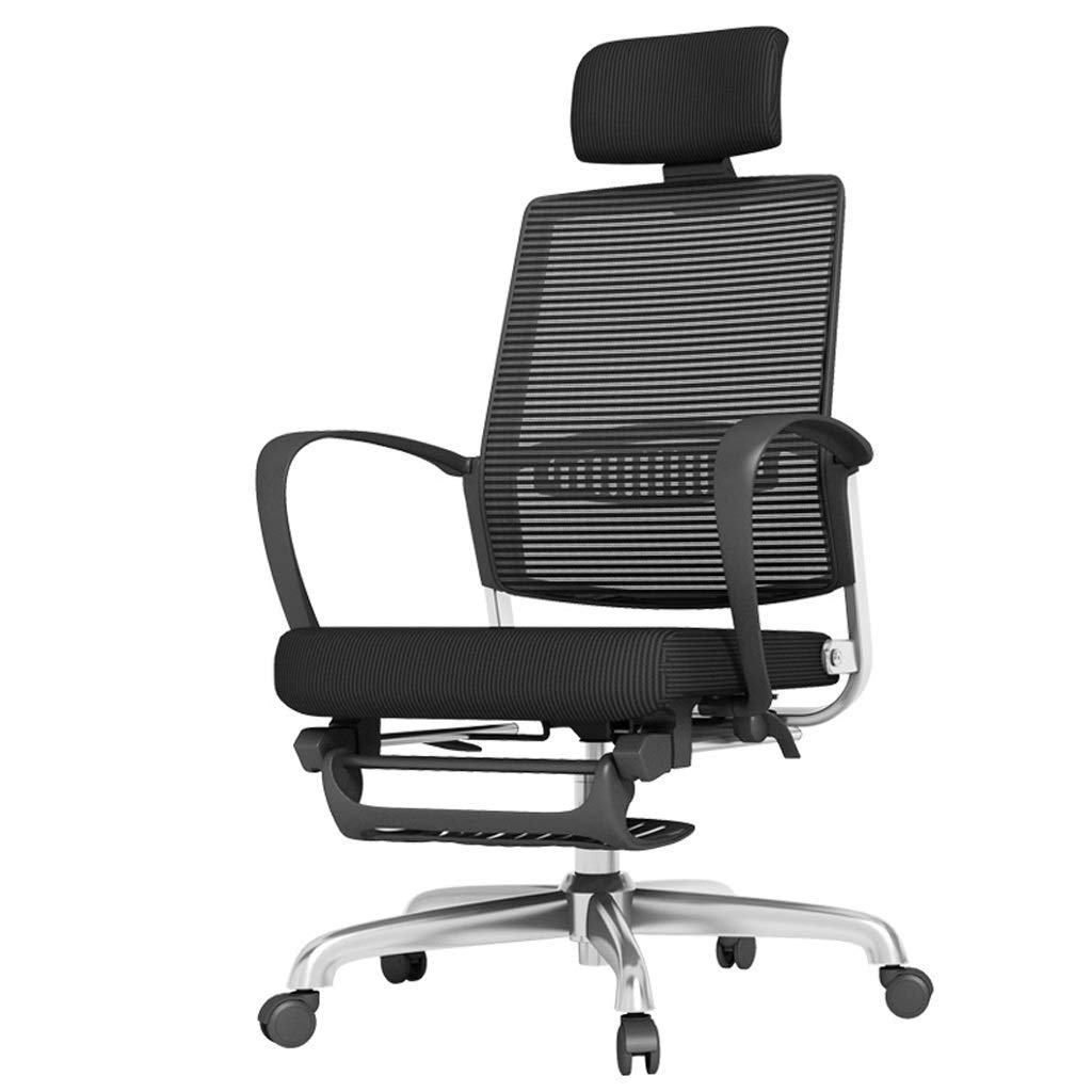 Ergonomic Office Chair - Comfortable Computer Desk Chair with Lumbar Support, Reclining Function for Home & Office Use - Perfect for Working, Gaming, or Lunch Break Relaxation (Black)