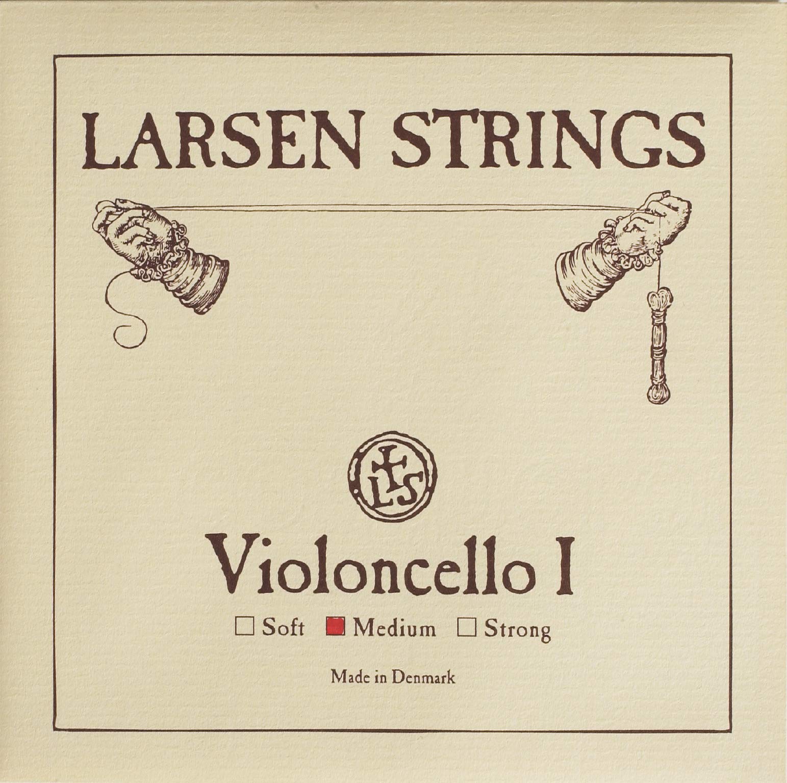LS Larsen Strings Medium Cello Strings (LC-AMED) - Premium Cello Strings for Professional Musicians & Students - Perfect for Orchestras, Concerts & Practice Sessions