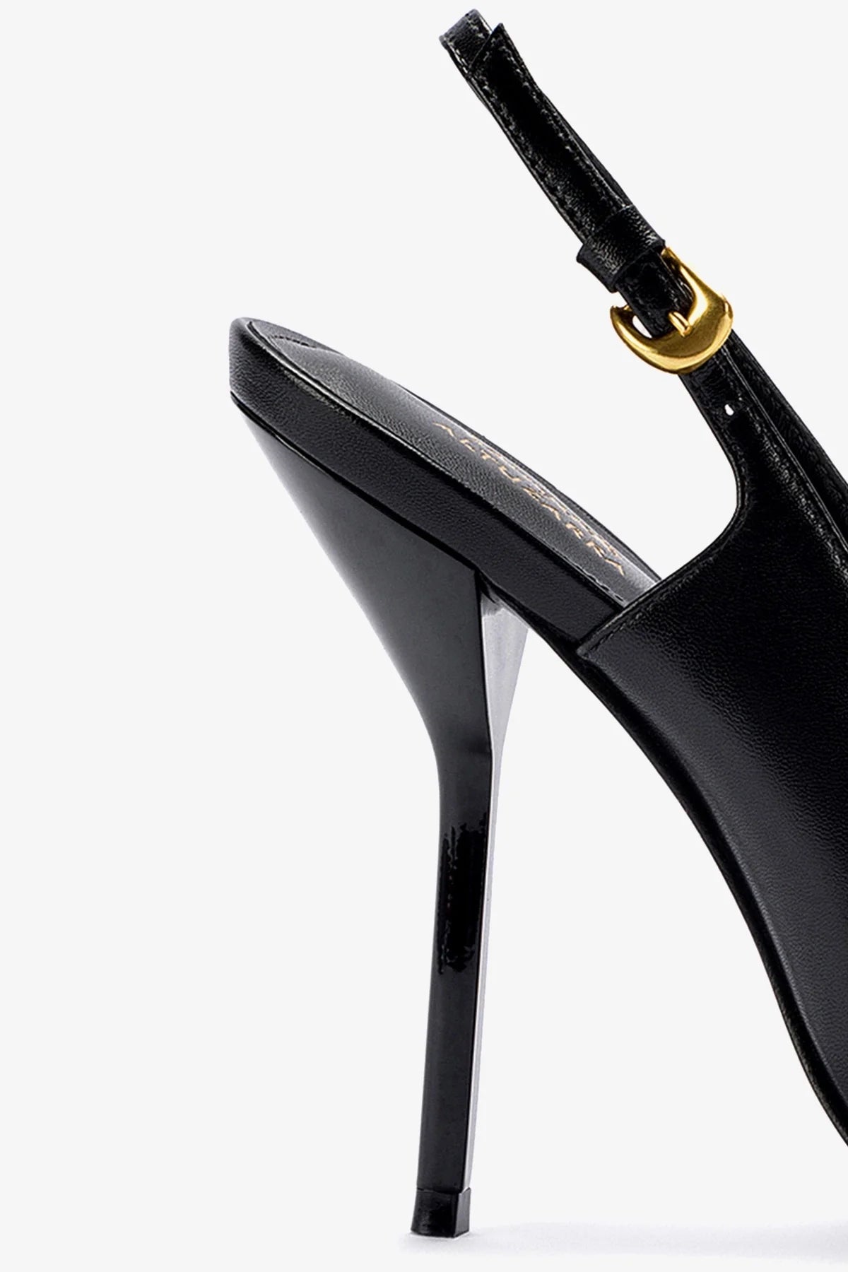 Larroudé x Altuzarra Black Leather Pump Shoes for Women - Elegant High Heels for Office, Party & Special Occasions