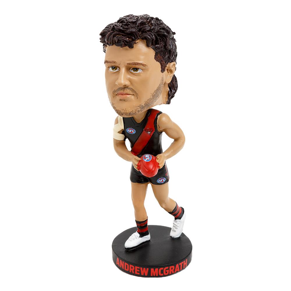 AFL Essendon Bombers Andrew McGrath Bobblehead - Collectible AFL Memorabilia for Fans & Sports Enthusiasts - Perfect for Home Decor, Man Cave, or Office Display