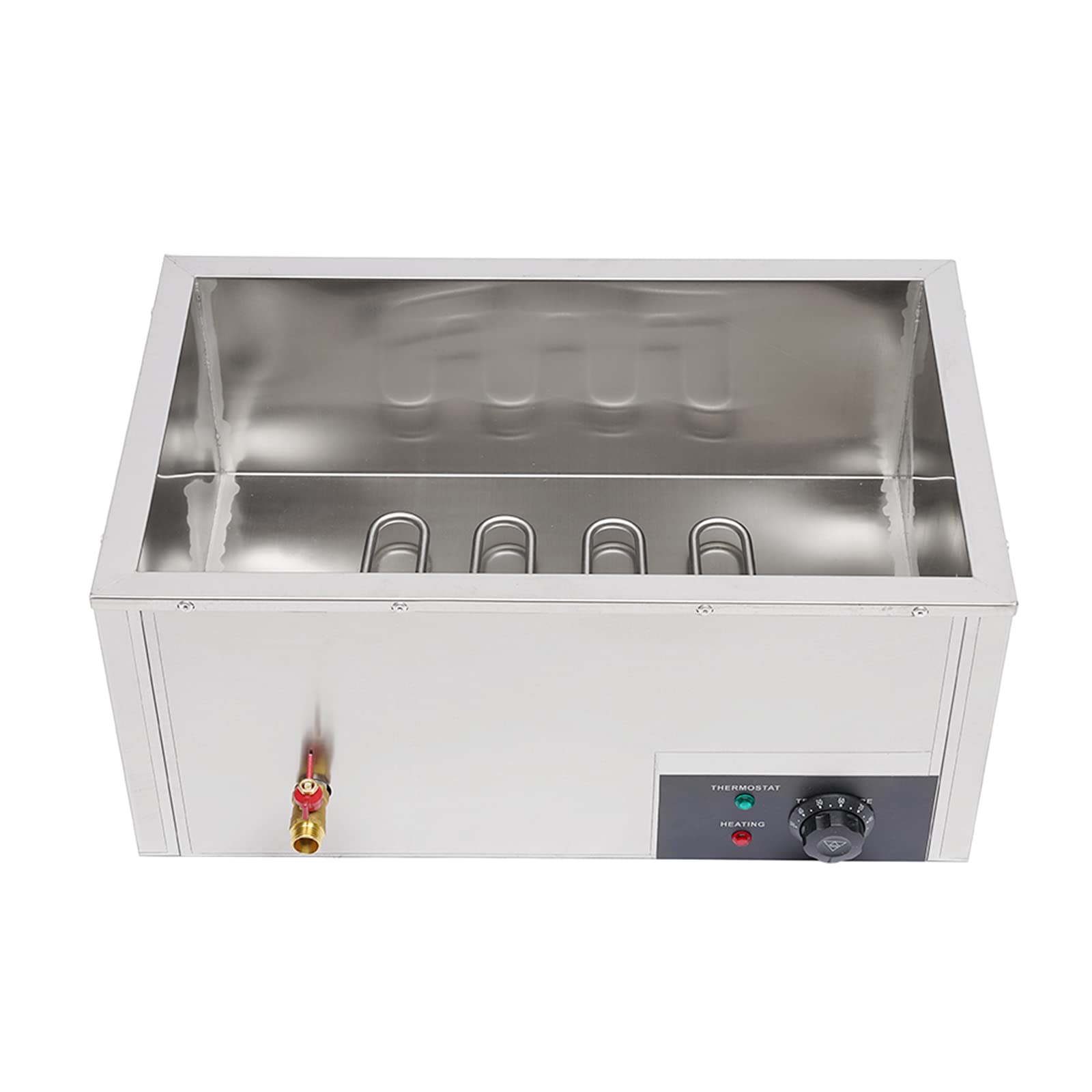Stainless Steel Commercial Food Warmer - 2-Pot Bain Marie Buffet Warmer with Steam Table for Restaurants, Catering & Buffet Service