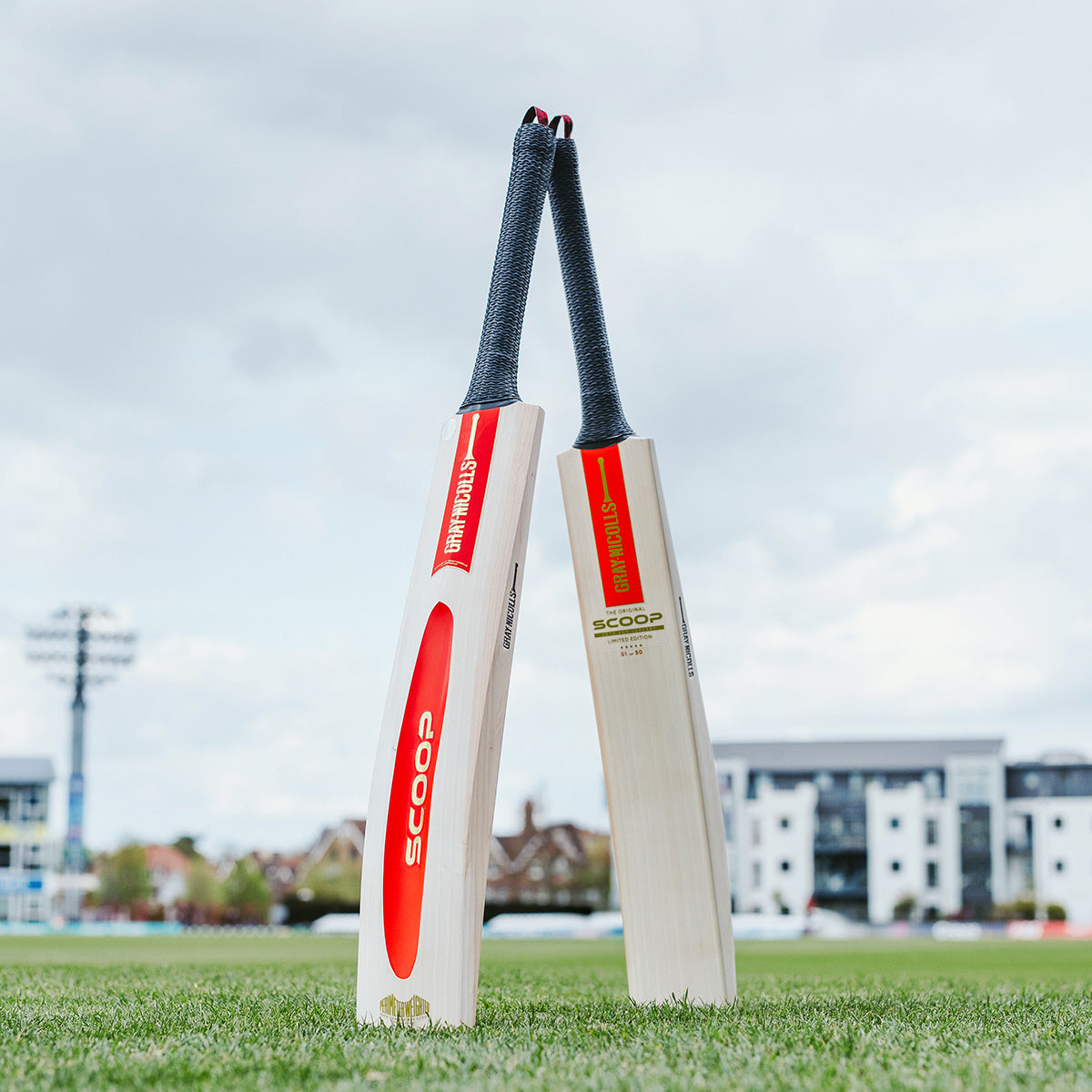 Gray Nicolls Scoop 50 Limited Edition Cricket Bat - Premium English Willow for Professional Players - Perfect for Matches & Training Sessions