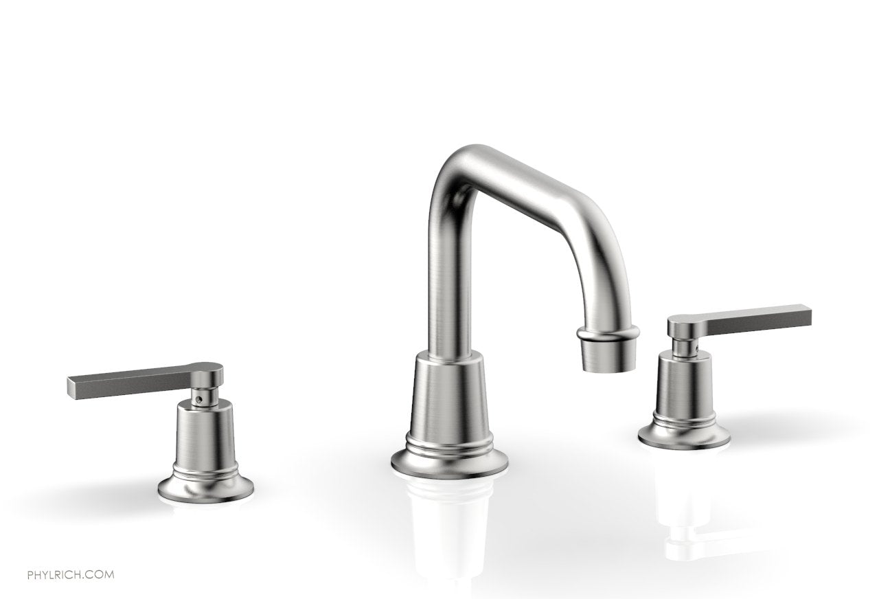 HEX MODERN Deck Tub Faucet Set with Lever Handles - Model 501 45 - Perfect for Bathroom Renovation & Modern Home Decor