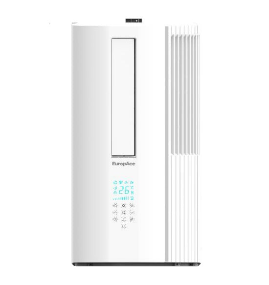 EuropAce EAC601DUV 6000 BTU Inverter Casement Window AC with UV Air Purifier - Energy Efficient Cooling for Bedrooms, Offices & Small Spaces