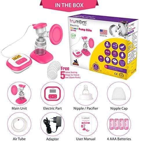 Trumom USA Elite Electric Breast Pump - Hands-Free, Portable & Quiet for Nursing Moms - Perfect for Travel, Work & Late Night Feedings