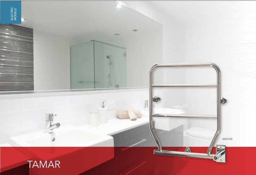 Myson Classic Comfort Tamar WEO140 Hardwired Mounted Towel Warmer - 25W x 36H - Perfect for Bathrooms, Spas & Luxury Homes - Fast Heating & Energy Efficient
