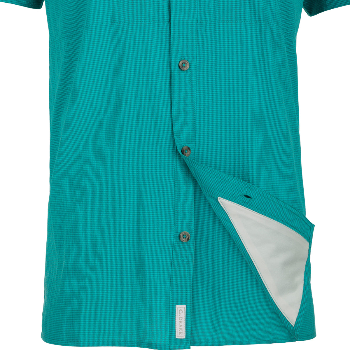 Classic Seersucker Mini-Check Button Down Short Sleeve Shirt for Men - Breathable Summer Casual Wear for Beach, Office & Outdoor Activities