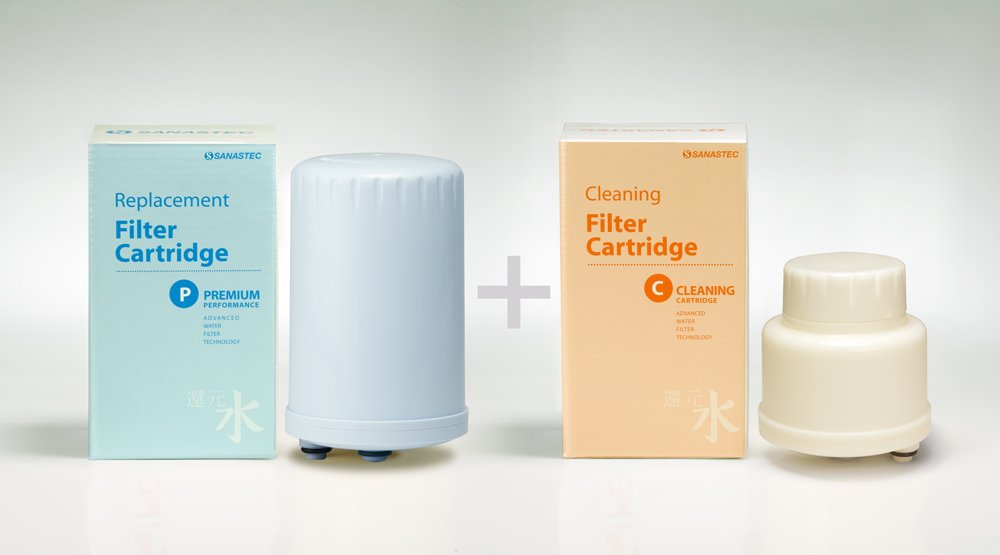 Premium A2O Water Filter Combo - Made in USA | High-Performance Water Filtration System & Reusable Cleaning Cartridge (Hg Type) - Perfect for Home, Office, and Outdoor Use
