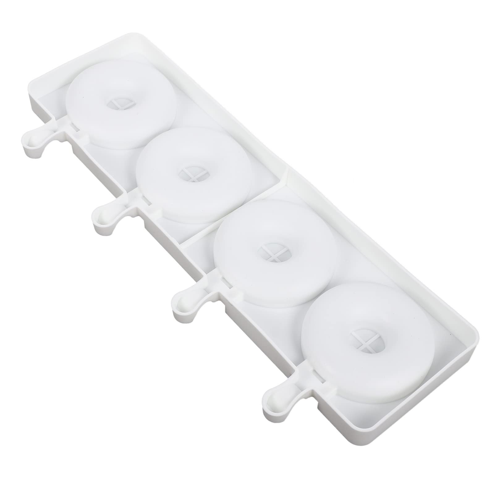 BPA-Free Silicone Popsicle Mold - Donut Shaped Ice Cream Maker with Lid, Food Grade Reusable Popsicle Tray for Homemade Frozen Treats | Perfect for Summer Snacks, Kids Parties & Healthy Desserts